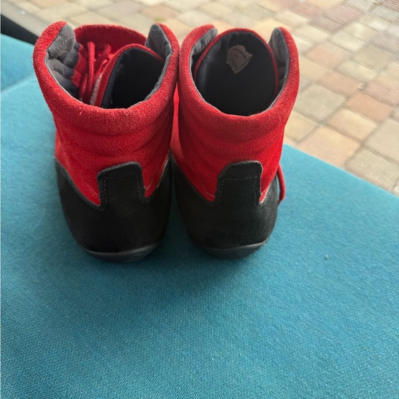 Sparco Red Racing Suede High-Top Shoe - Picture 3 of 8